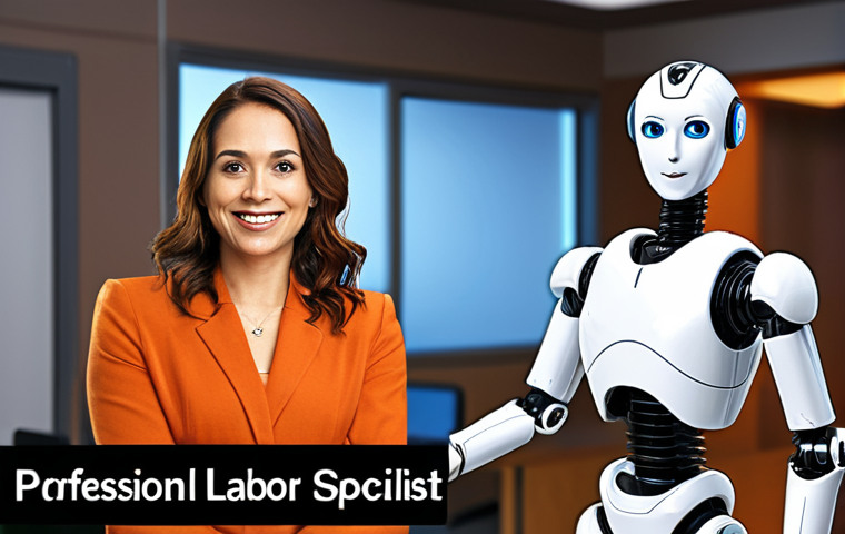 A professional labor law specialist confidently presenting their self-introduction, radiating warmth and genuine personality in a modern office or networking setting. The image should subtly contrast their vibrant, unique presence with a blurred or generic background representing dull, fact-only presentations or "robot texts," emphasizing authenticity and approachability over rigid formality.